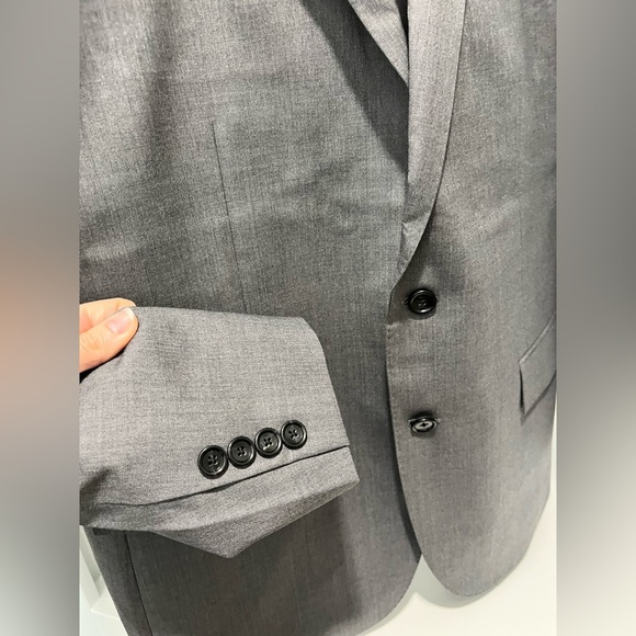 J. Crew Ludlow Slim-fit Suit Jacket Double Vent Loro Piana Wool Charcoal 44R NEW - Picture 8 of 17